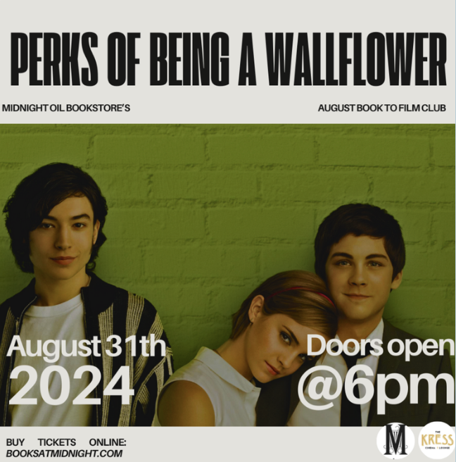 Perks of Being a Wallflower Book to Film Club Instagram post